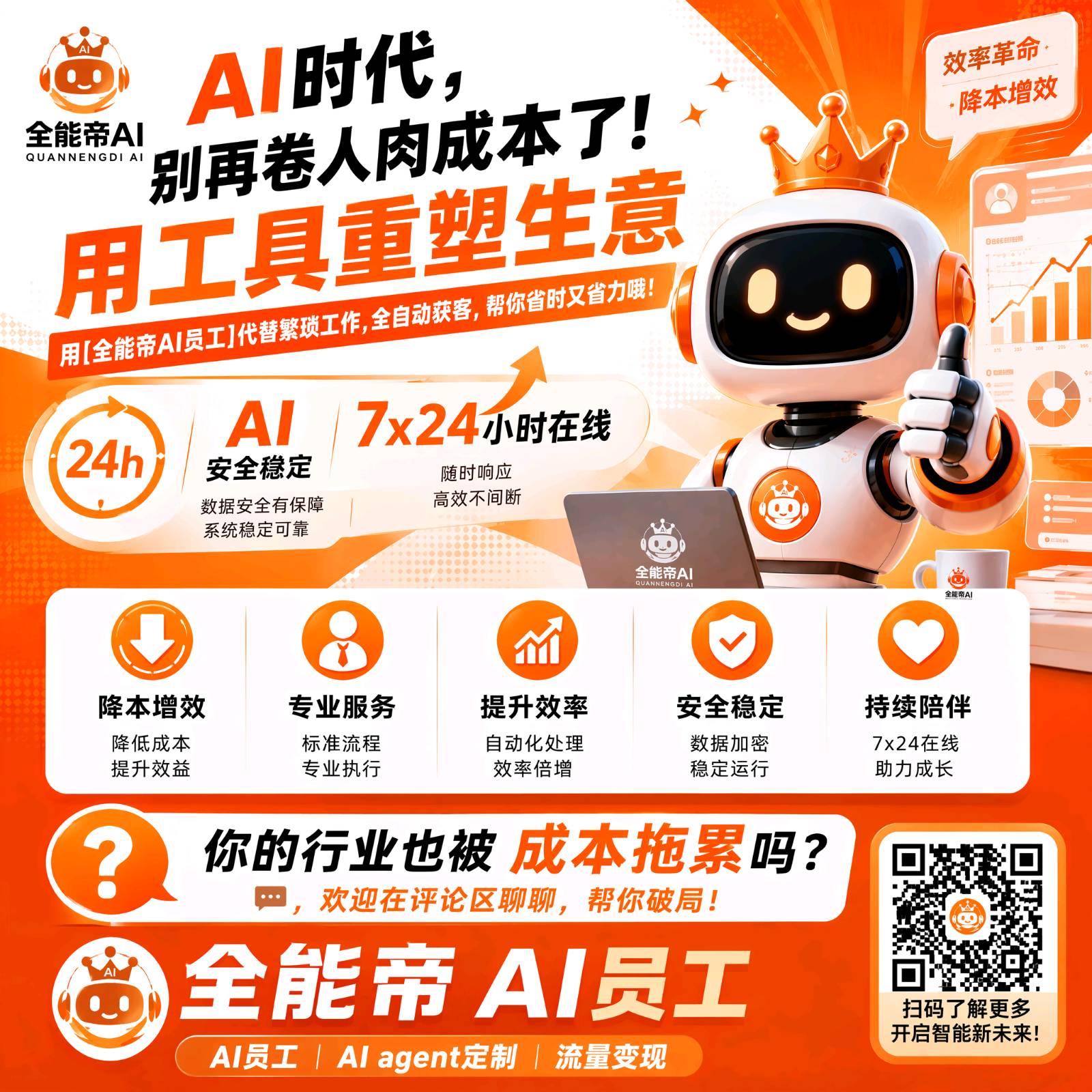AI时代，别再卷人肉成本了！用工具重塑生意